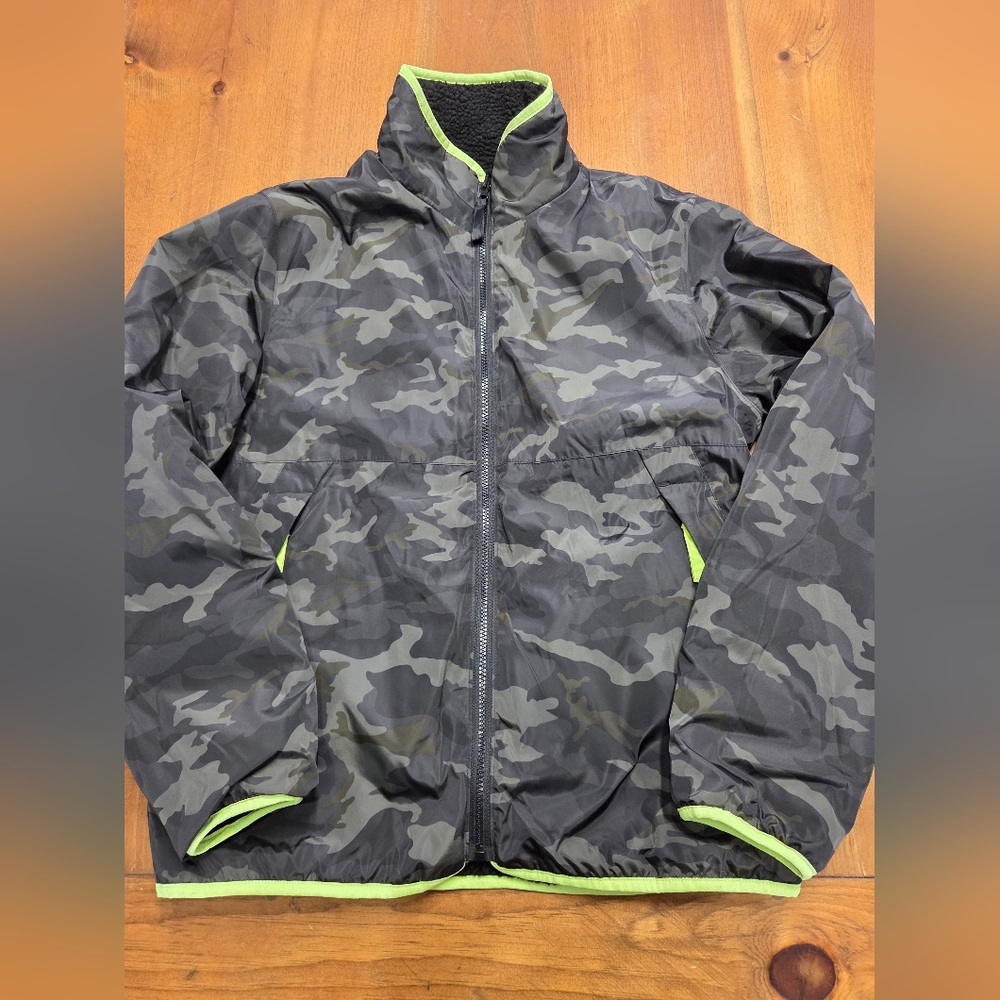 Camouflage Fleece Reversible Jacket